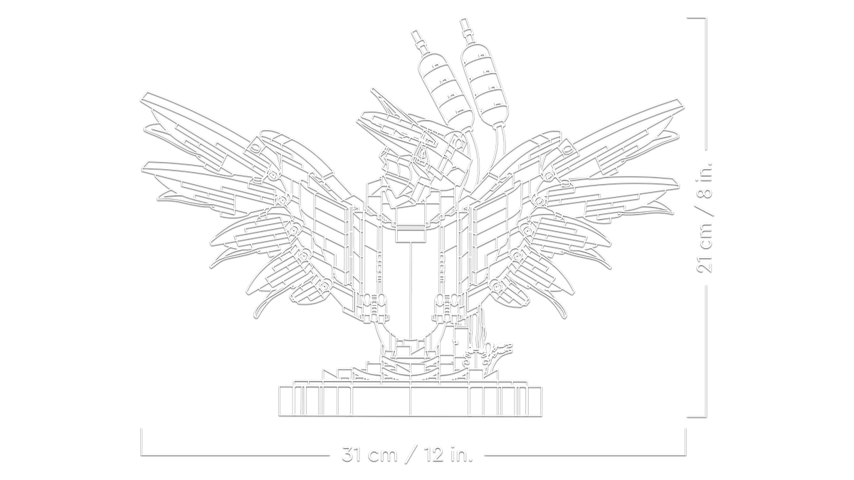 לגו Icons - ציפור שלדג (10331)-6