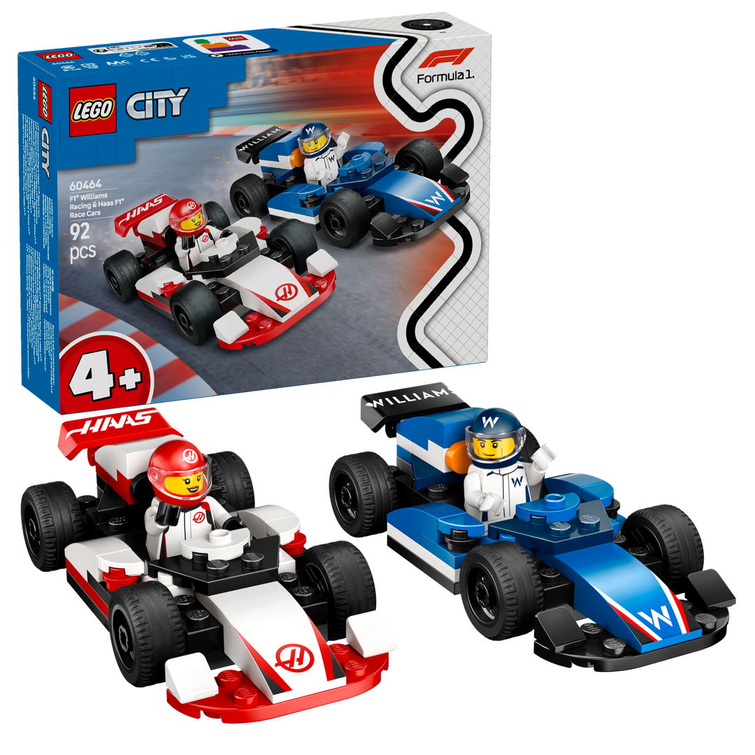 לגו City - מכוניות מרוץ F1® Williams Racing ו- F1® Haas (60464)-2
