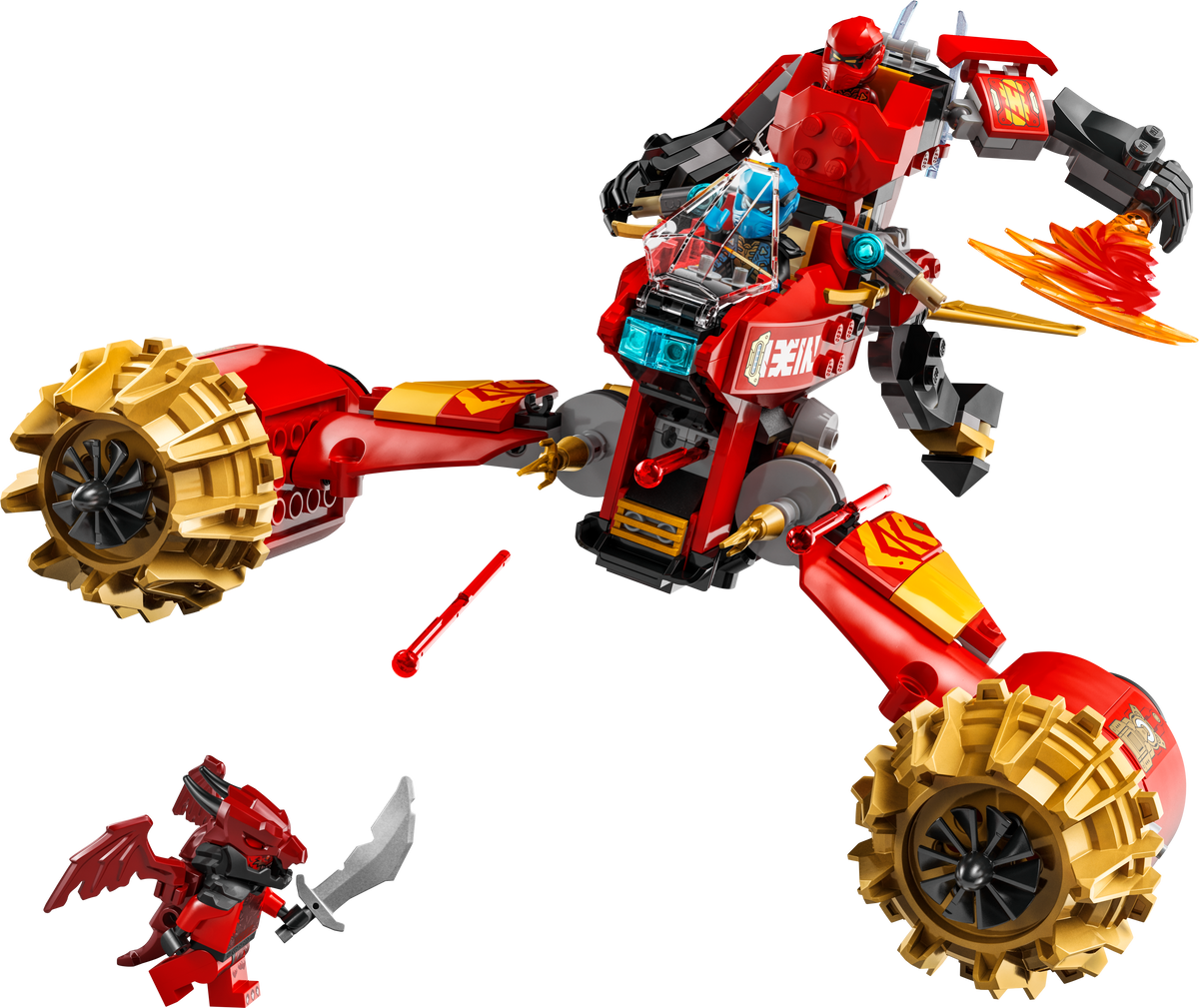 לגו NINJAGO® - רכב סטורם של רובוט של קאי (71830)-1