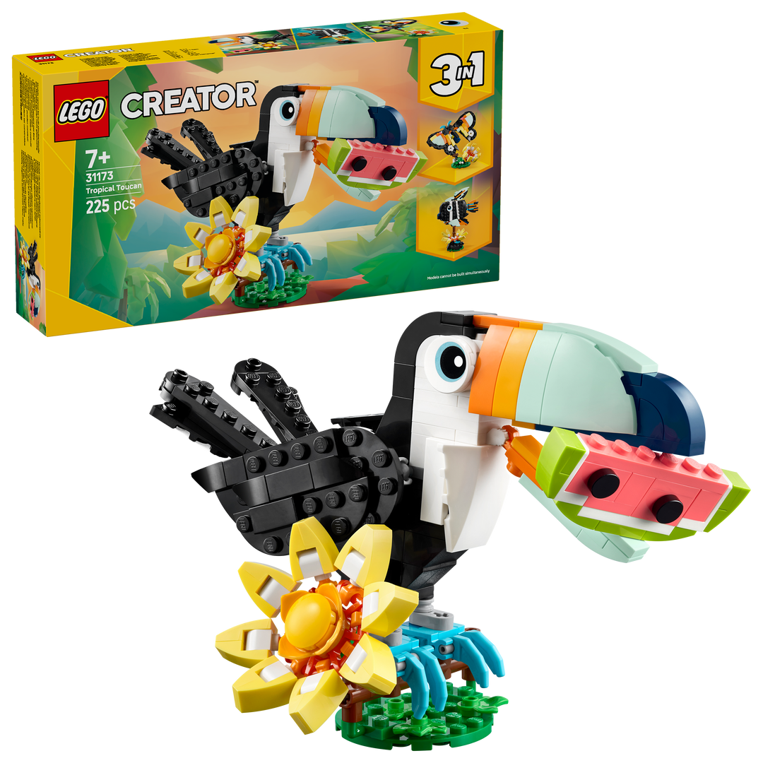 לגו Creator 3in1 - חיות בר: טוקאן טרופי (31173)-2