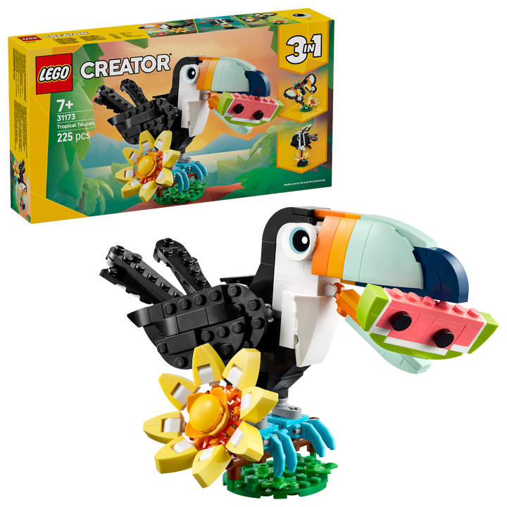 לגו Creator 3in1 - חיות בר: טוקאן טרופי (31173)-2