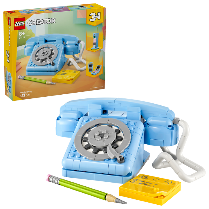 לגו Creator 3in1 - טלפון בסגנון רטרו (31174)-2