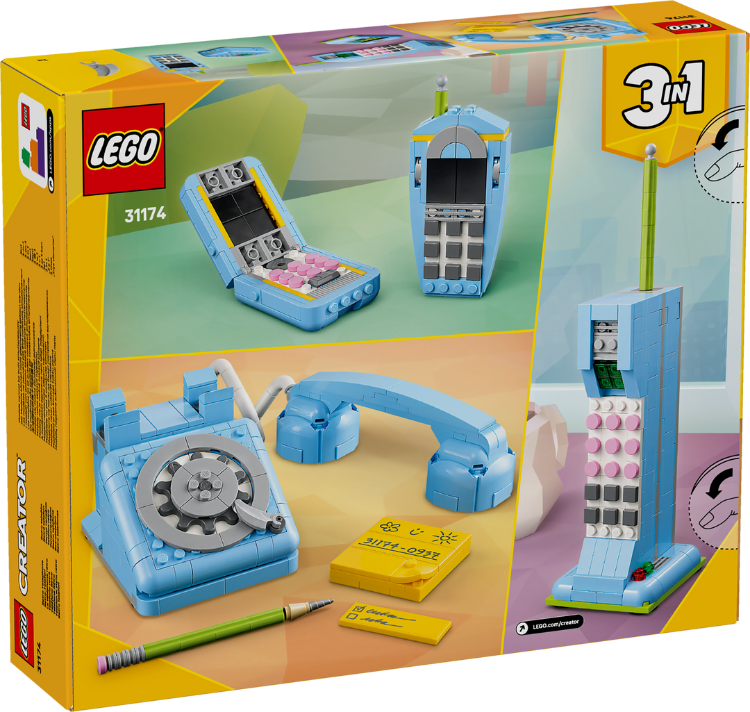 לגו Creator 3in1 - טלפון בסגנון רטרו (31174)-11