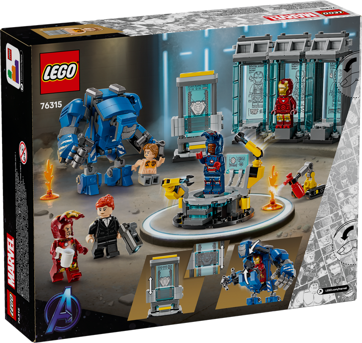 לגו | Marvel - מעבדת איירון מן: היכל השריון (76315)-3
