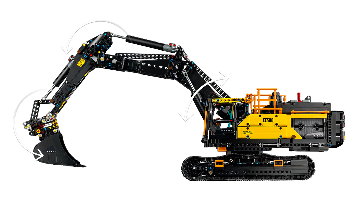 לגו Technic - מחפר Volvo EC500 Hybrid (42215)-6