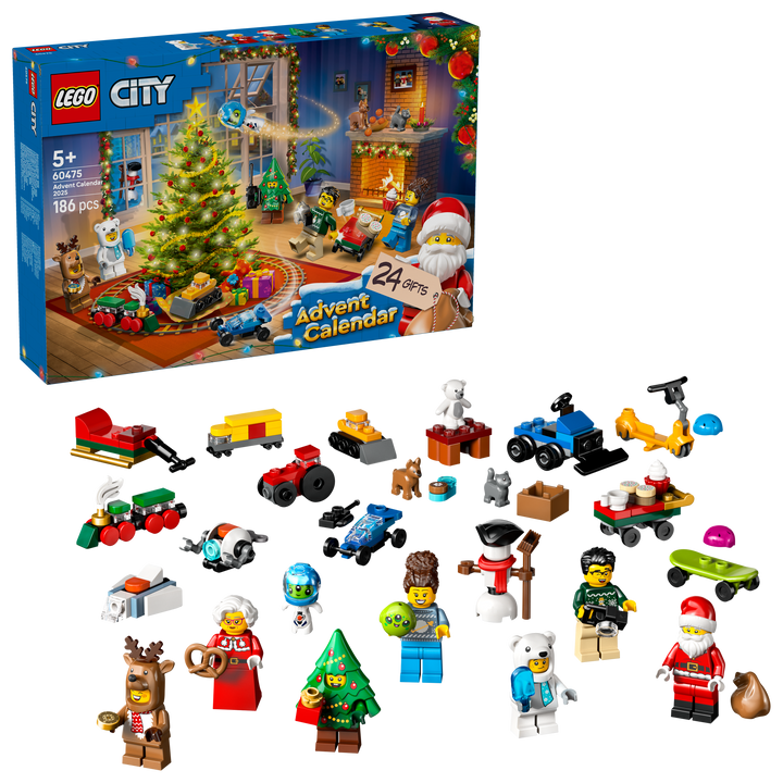 לגו City - לוח הפתעות חגיגי 2025 (60475)-2