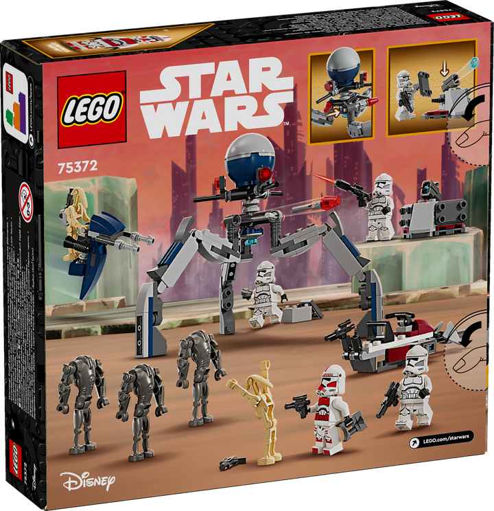 לגו Star Wars™ - מארז קרב חייל משובט ודרואיד קרב (75372)-2