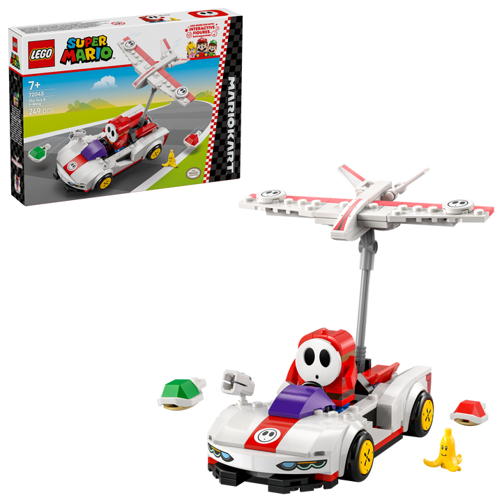 לגו Super Mario™ - Mario Kart – Shy Guy & P-Wing™ (72045)-2