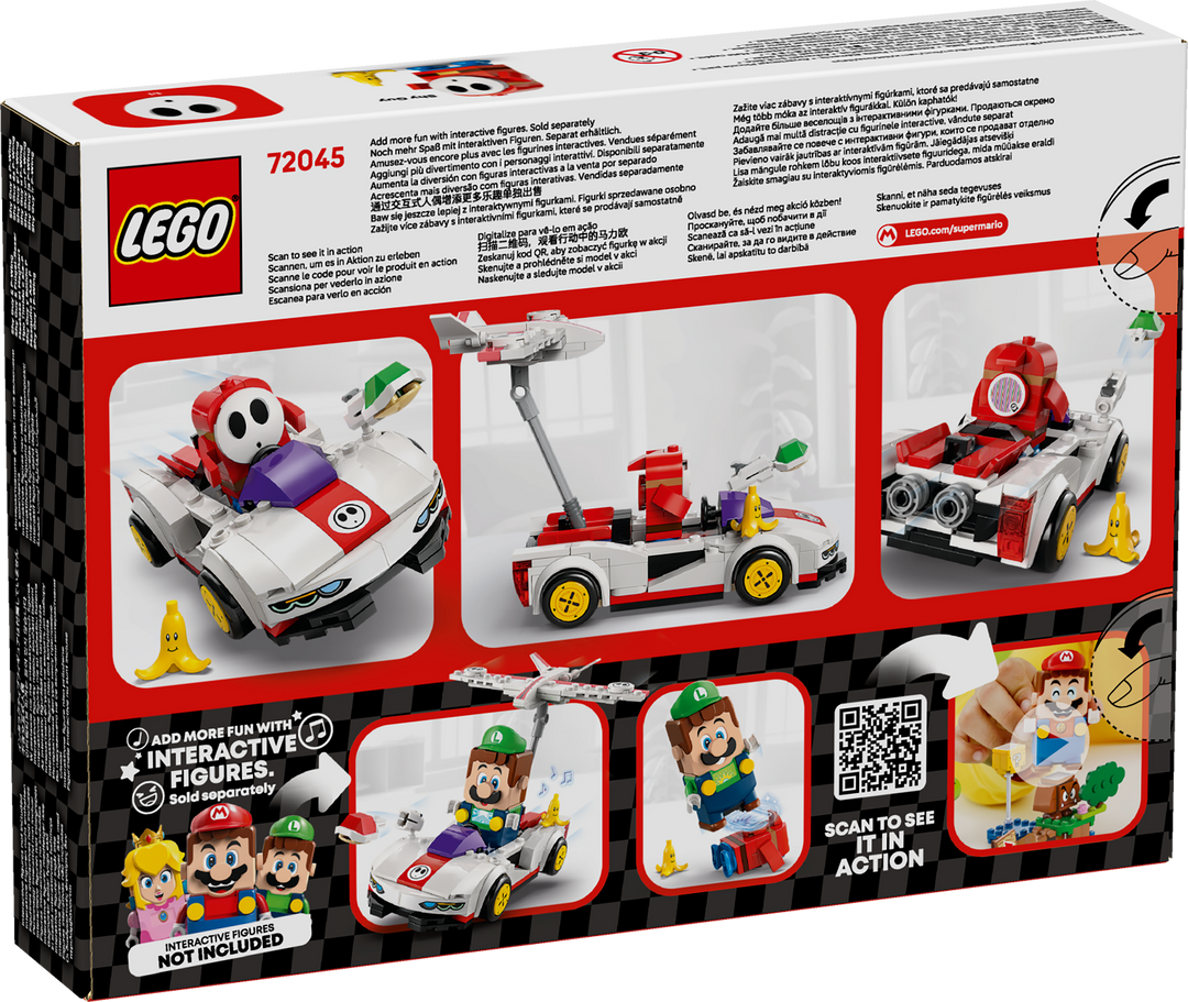 לגו Super Mario™ - Mario Kart – Shy Guy & P-Wing™ (72045)-2