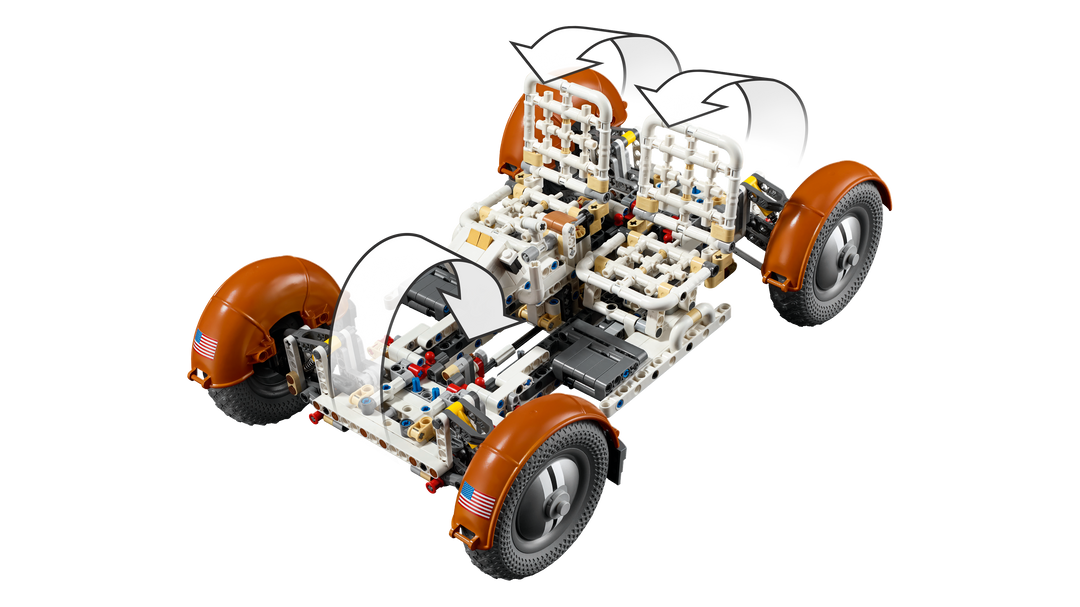 לגו Technic - רכב נודד של NASA Apollo ירחי - LRV (42182)-6