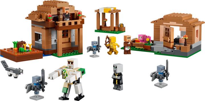 לגו Minecraft® - איווקר בהתקפה על הכפר (21596)-1