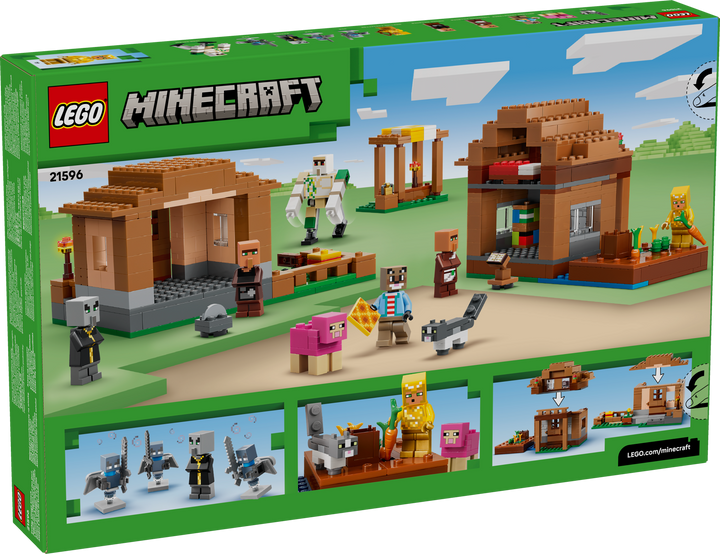 לגו Minecraft® - איווקר בהתקפה על הכפר (21596)-2