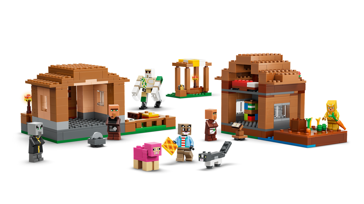 לגו Minecraft® - איווקר בהתקפה על הכפר (21596)-4