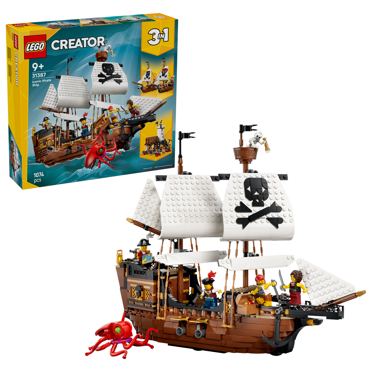 לגו Creator 3in1 - ספינת פיראטים איקונית (31387)-2