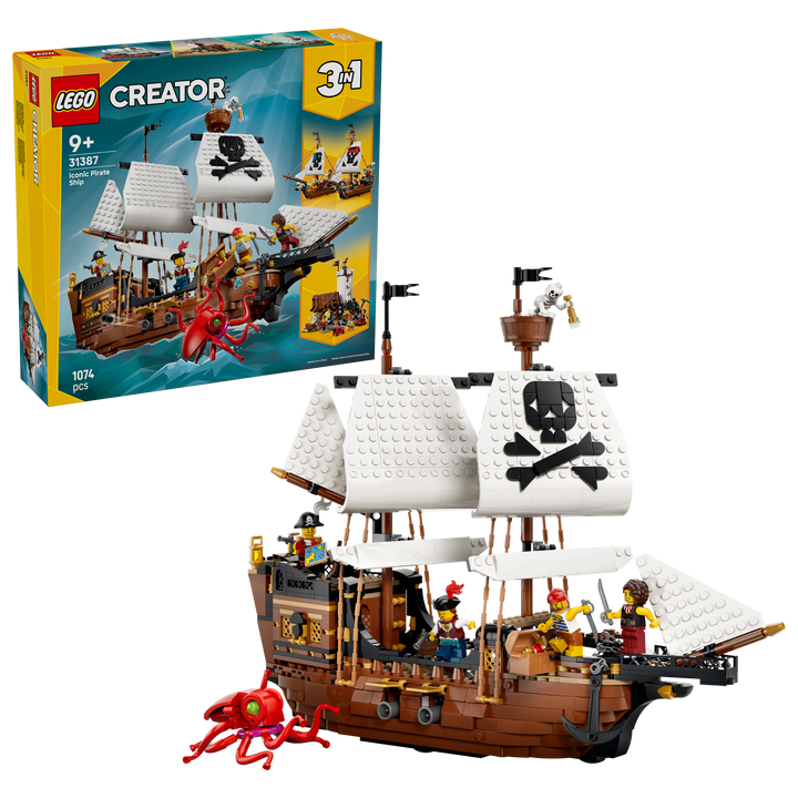 לגו Creator 3in1 - ספינת פיראטים איקונית (31387)-2