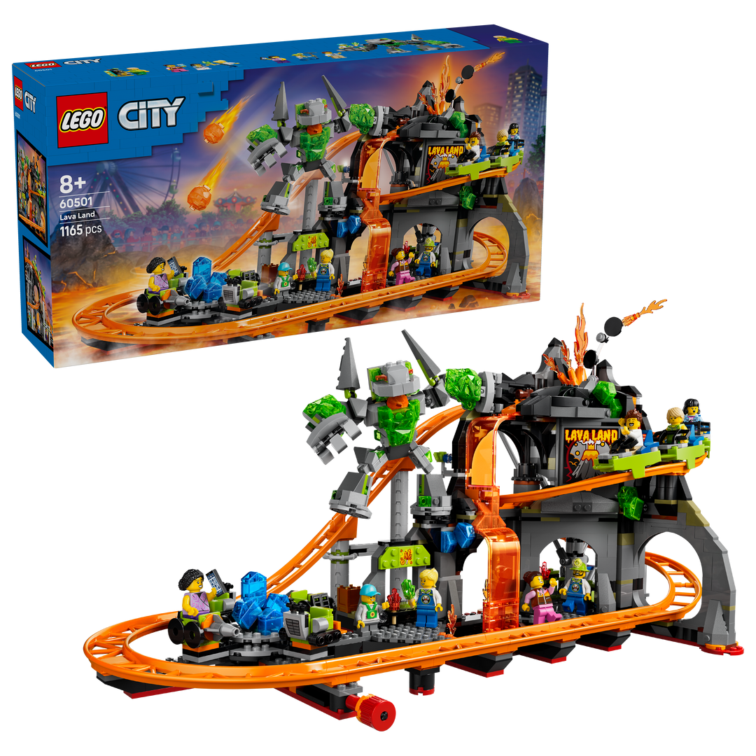 לגו City - פארק רכבת הרים בלבה לנד (60501)-2
