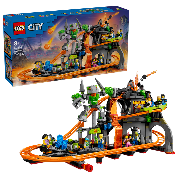 לגו City - פארק רכבת הרים בלבה לנד (60501)-2
