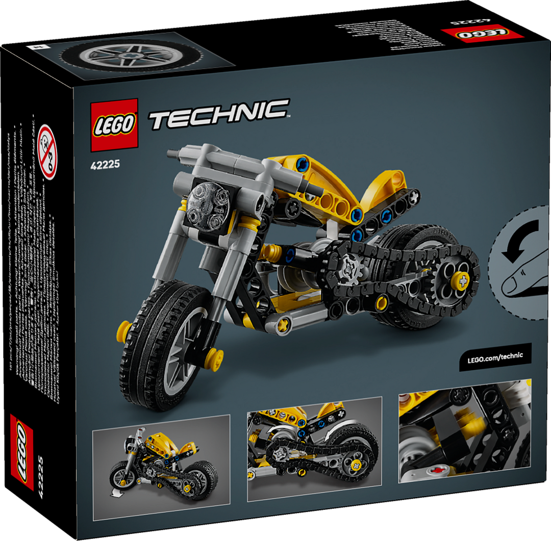 לגו Technic - אופנוע צהוב (42225)-9