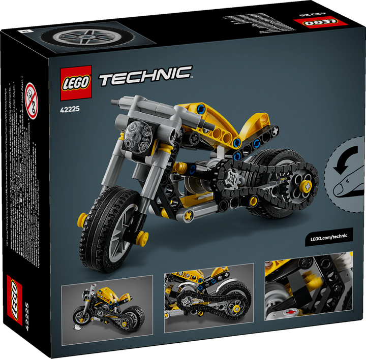 לגו Technic - אופנוע צהוב (42225)-10
