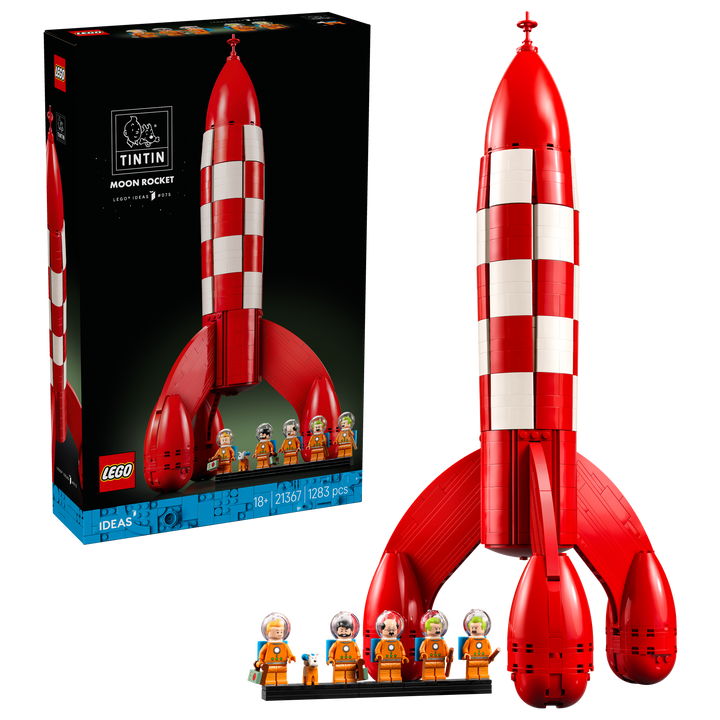 לגו Ideas - רקטת הירח של ®Tintin (21367)-2