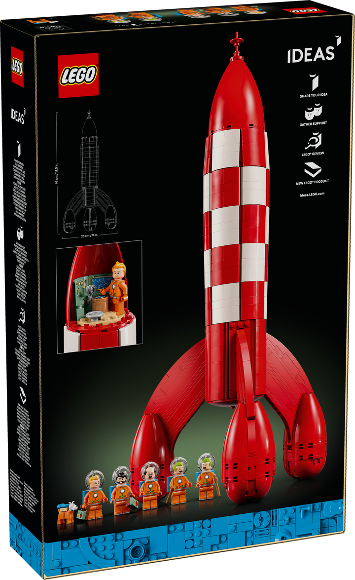 לגו Ideas - רקטת הירח של ®Tintin (21367)-3