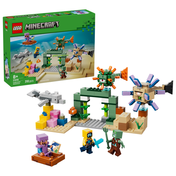לגו Minecraft® - הרפתקה תת-ימית (21598)-2