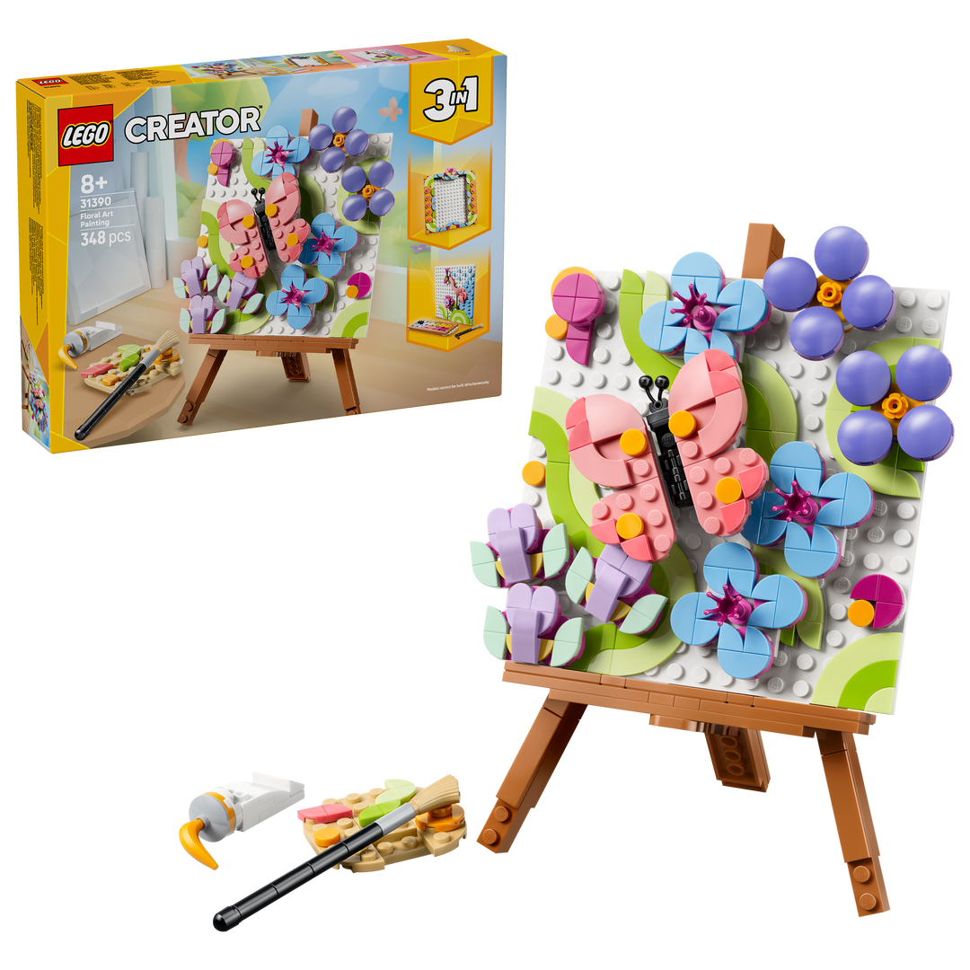 לגו Creator 3in1 - ציור אומנות פרחוני לעיצוב (31390)-2