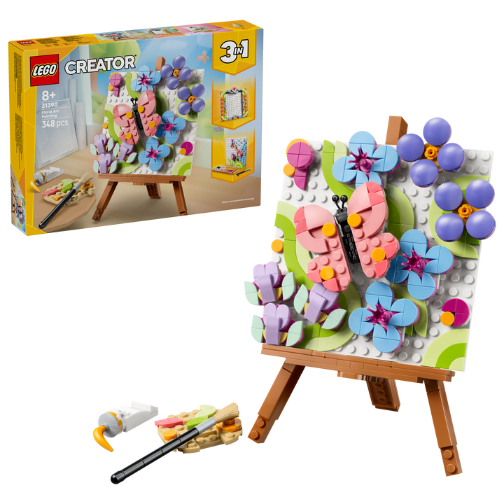 לגו Creator 3in1 - ציור אומנות פרחוני לעיצוב (31390)-2