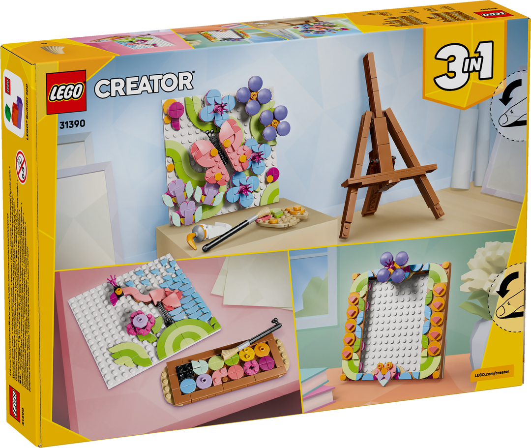 לגו Creator 3in1 - ציור אומנות פרחוני לעיצוב (31390)-3