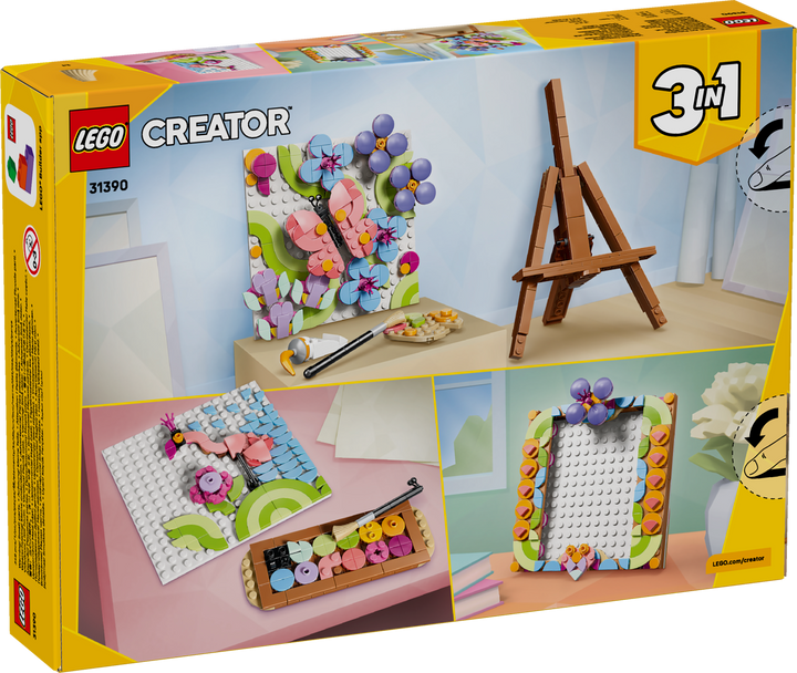 לגו Creator 3in1 - ציור אומנות פרחוני לעיצוב (31390)-3