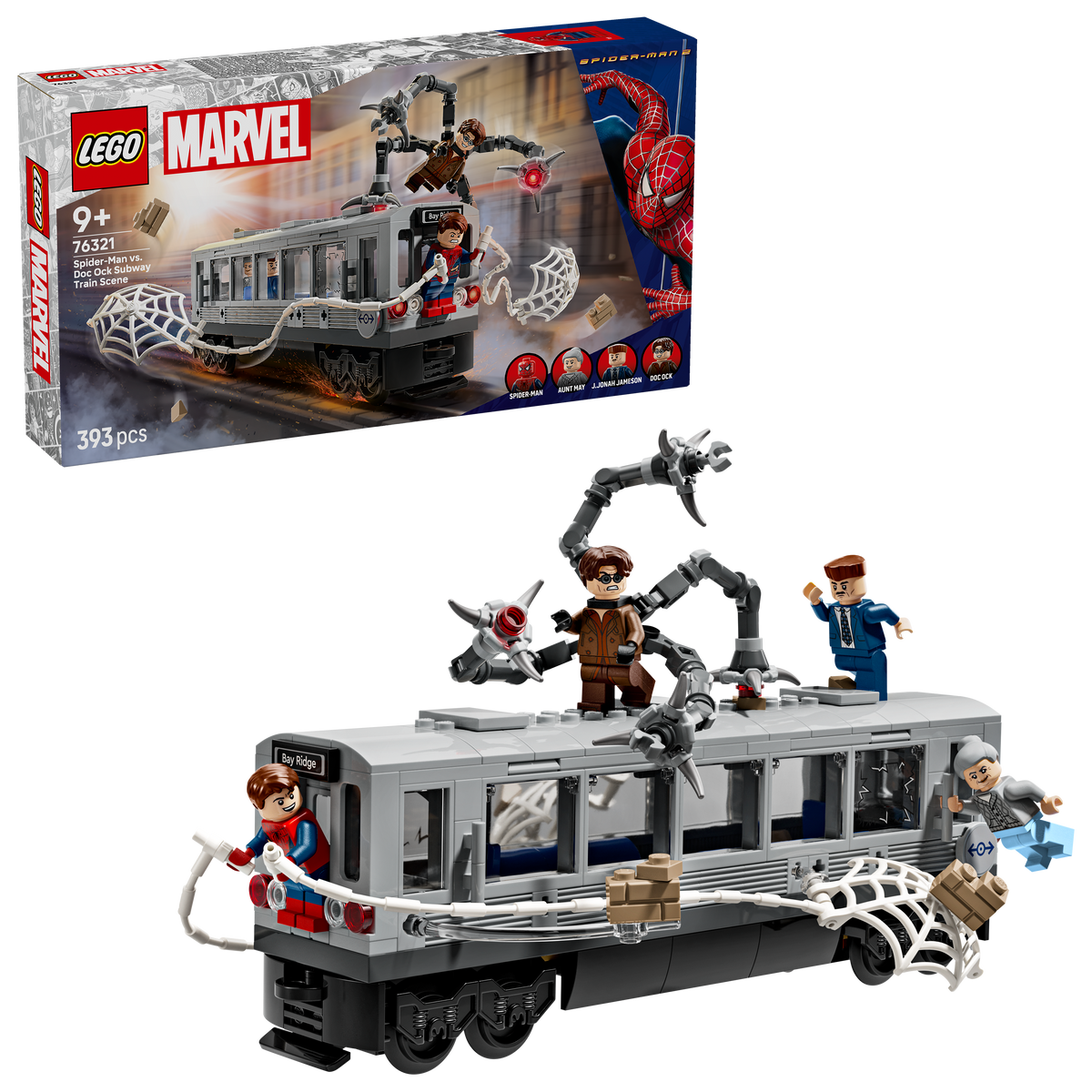 לגו | Marvel - סצנה ברכבת תחתית: ספיידרמן נגד דוק אוק (76321)-2
