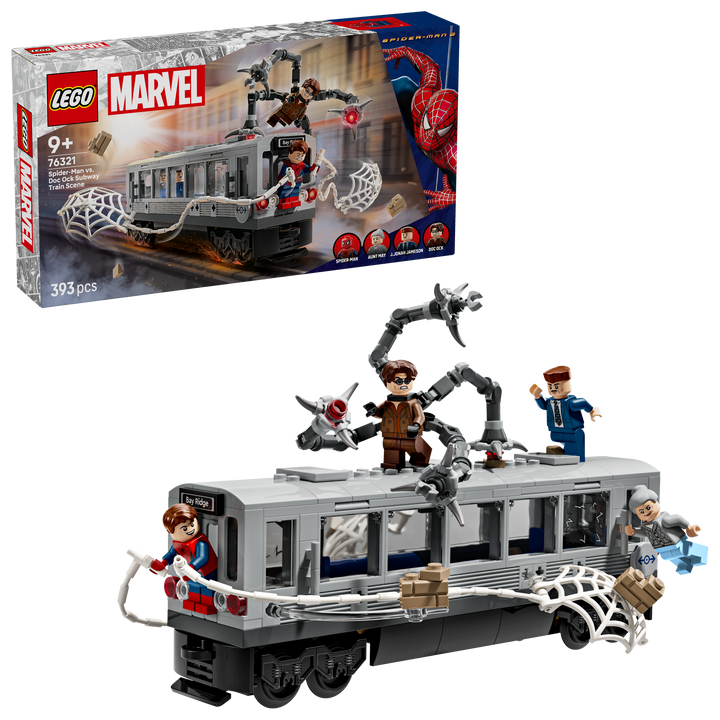 לגו | Marvel - סצנה ברכבת תחתית: ספיידרמן נגד דוק אוק (76321)-2
