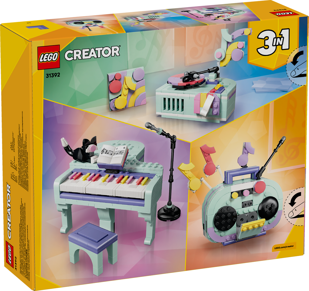 לגו Creator 3in1 - קישוט מוזיקלי בצורת פסנתר עם חתול (31392)-3