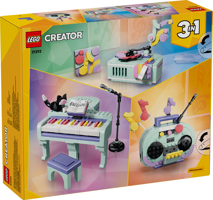 לגו Creator 3in1 - קישוט מוזיקלי בצורת פסנתר עם חתול (31392)-3