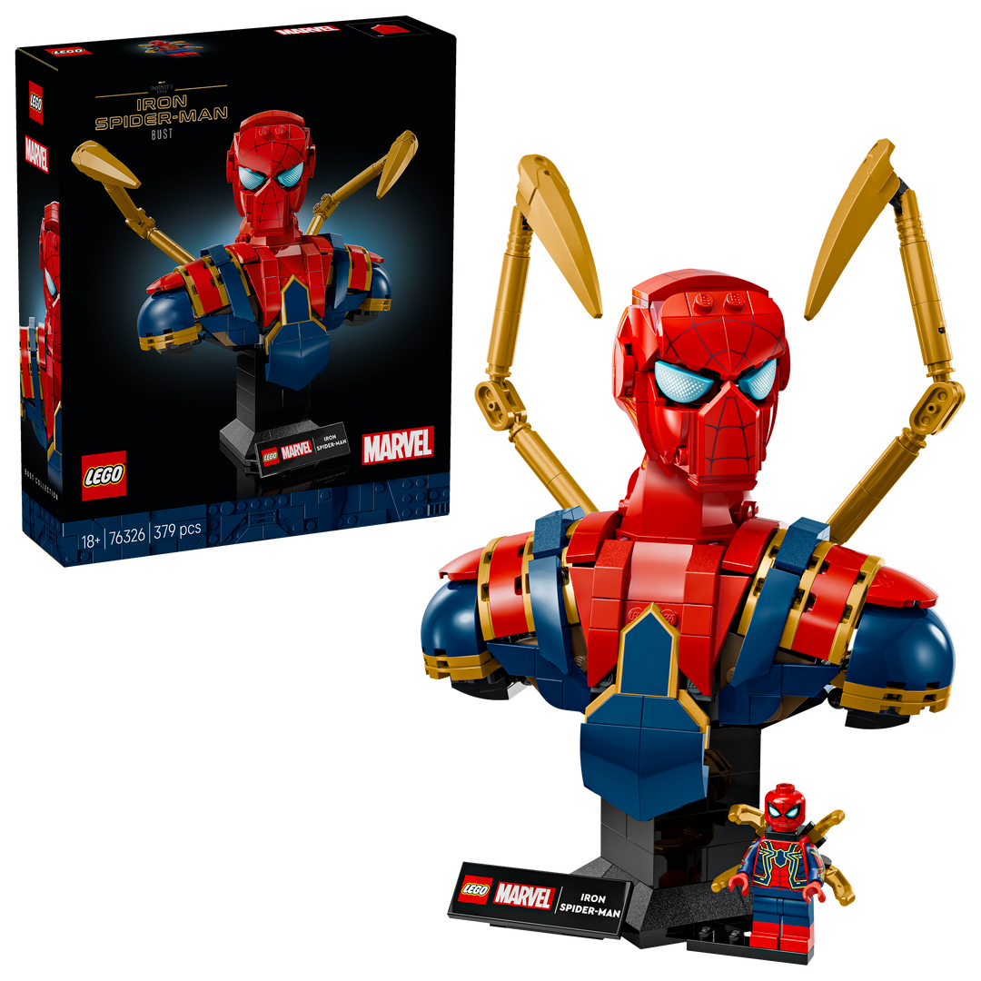 לגו | Marvel - פסל ראש של איירון ספיידרמן (76326)-1