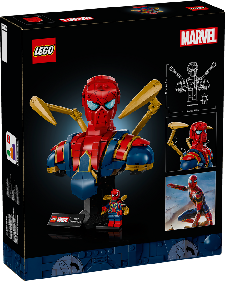 לגו | Marvel - פסל ראש של איירון ספיידרמן (76326)-3