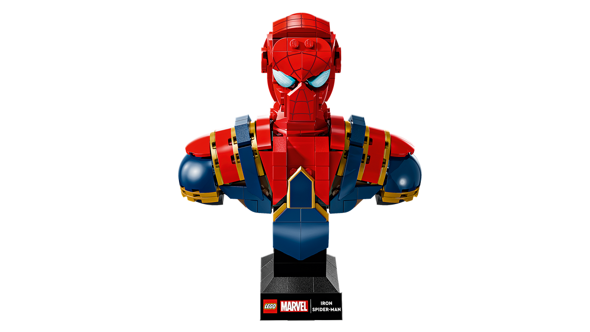 לגו | Marvel - פסל ראש של איירון ספיידרמן (76326)-5