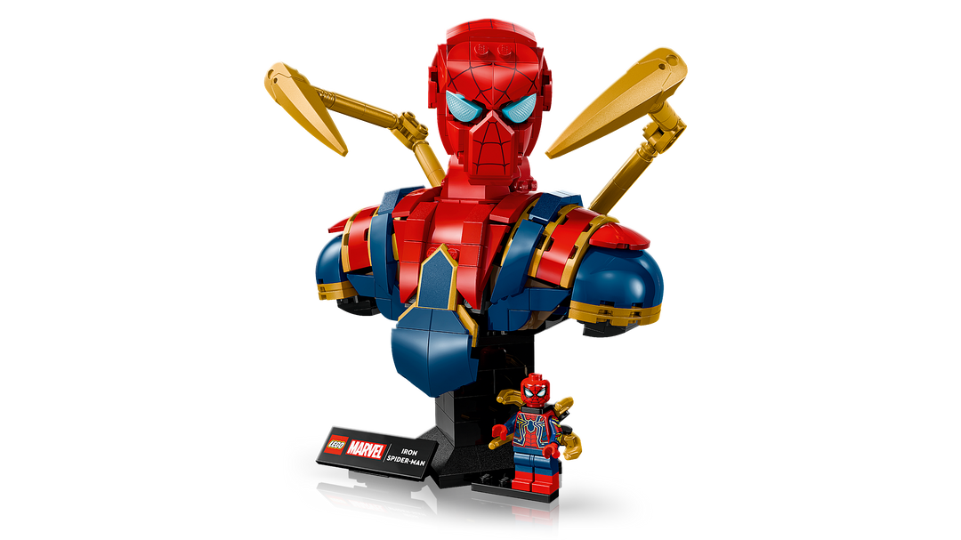 לגו | Marvel - פסל ראש של איירון ספיידרמן (76326)-5