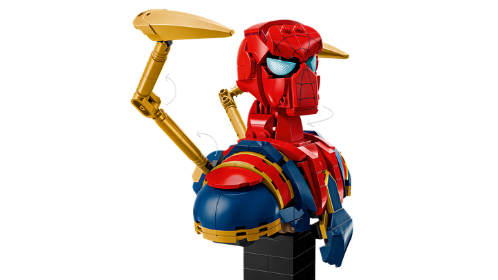לגו | Marvel - פסל ראש של איירון ספיידרמן (76326)-7