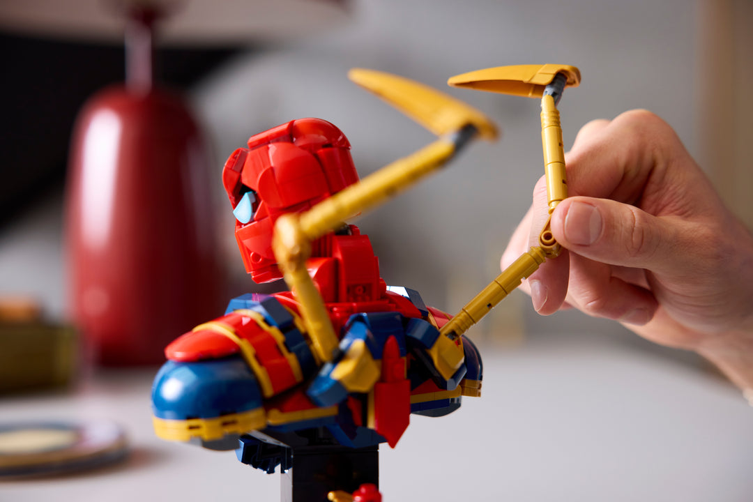 לגו | Marvel - פסל ראש של איירון ספיידרמן (76326)-10