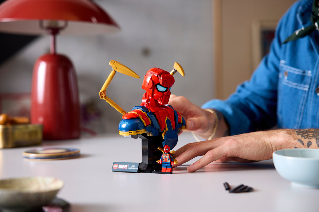 לגו | Marvel - פסל ראש של איירון ספיידרמן (76326)-12
