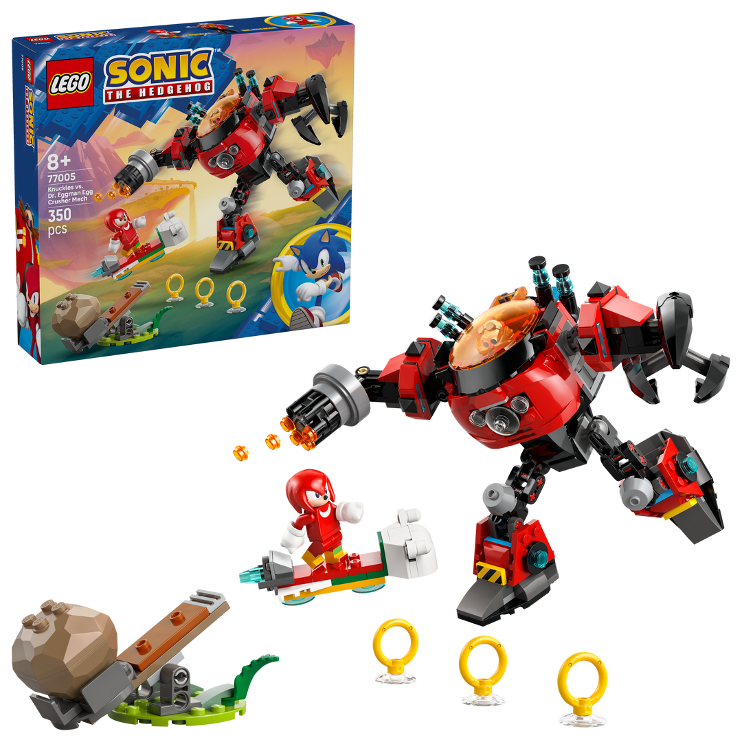 לגו Sonic the Hedgehog™ - Knuckles נגד רובוט Egg Crusher של Dr. Eggman (77005)-2