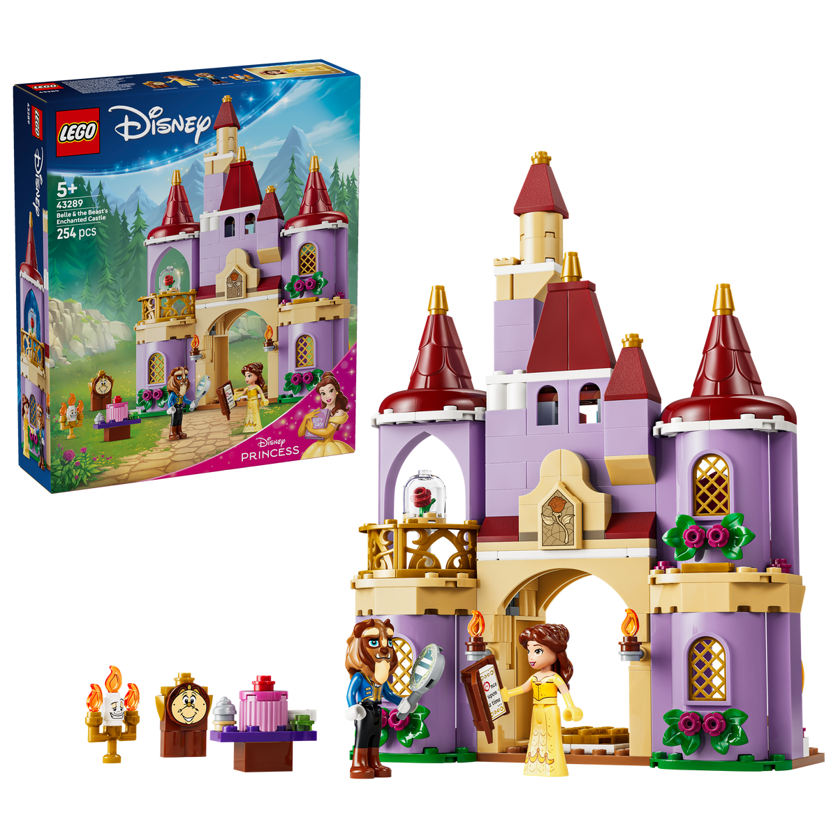 לגו DISNEY - הטירה הקסומה של היפה והחיה (43289)-2