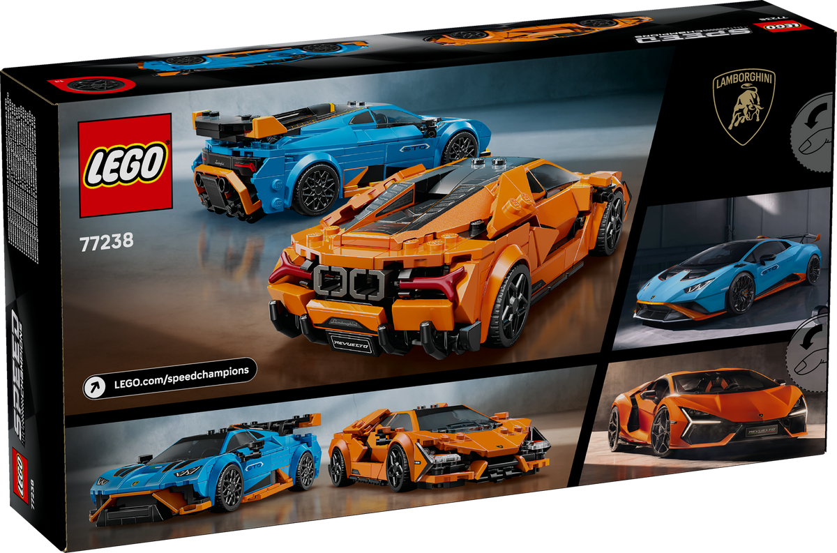 לגו Speed Champions - Lamborghini Revuelto ו-Huracán STO (77238)-2