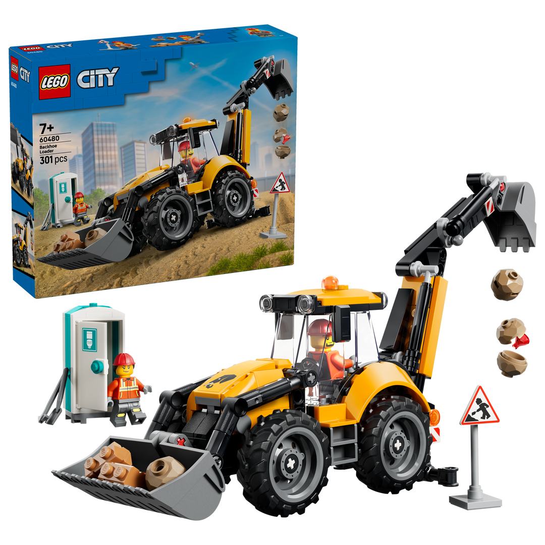 לגו City - מחפרון צהוב (60480)-1
