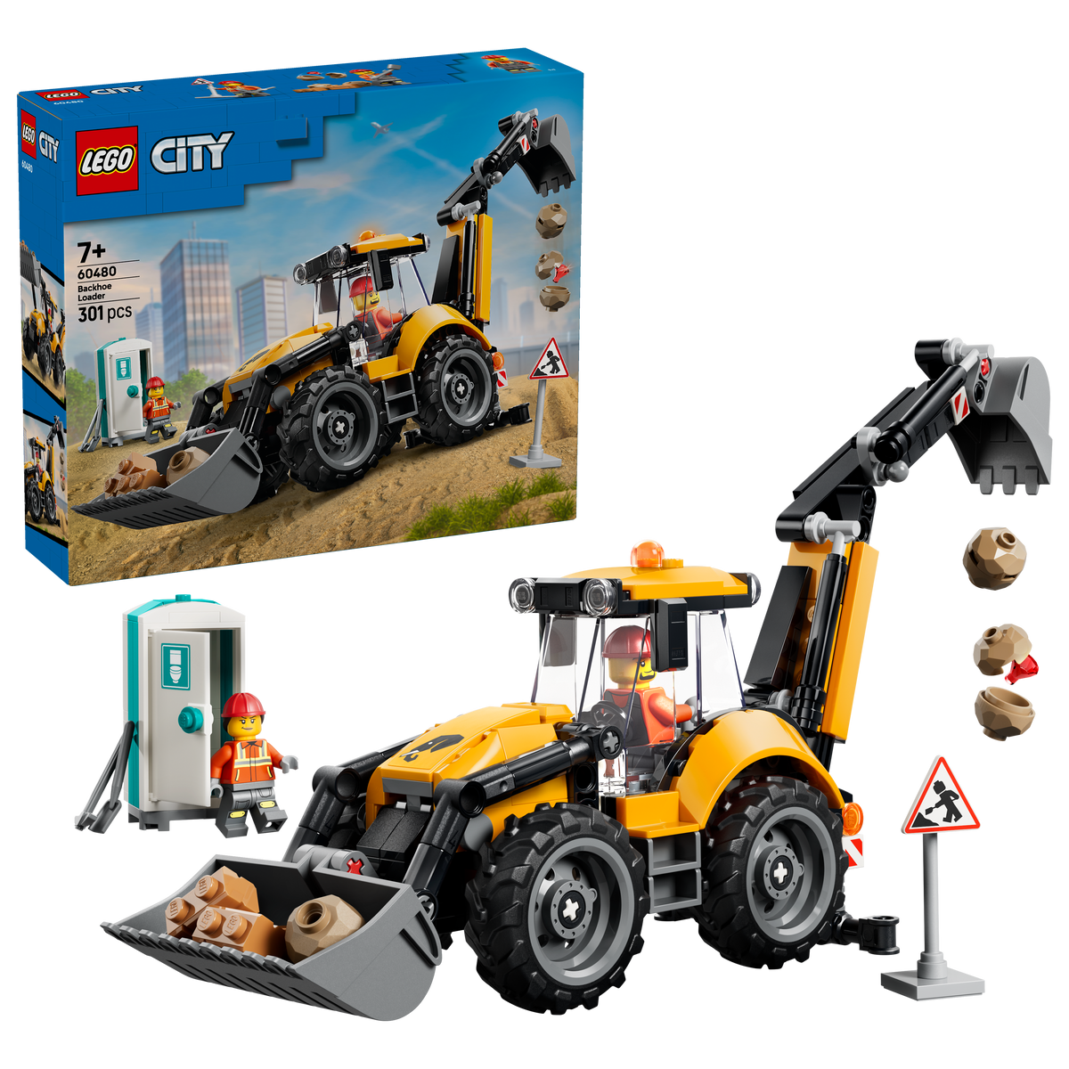 לגו City - מחפרון צהוב (60480)-2