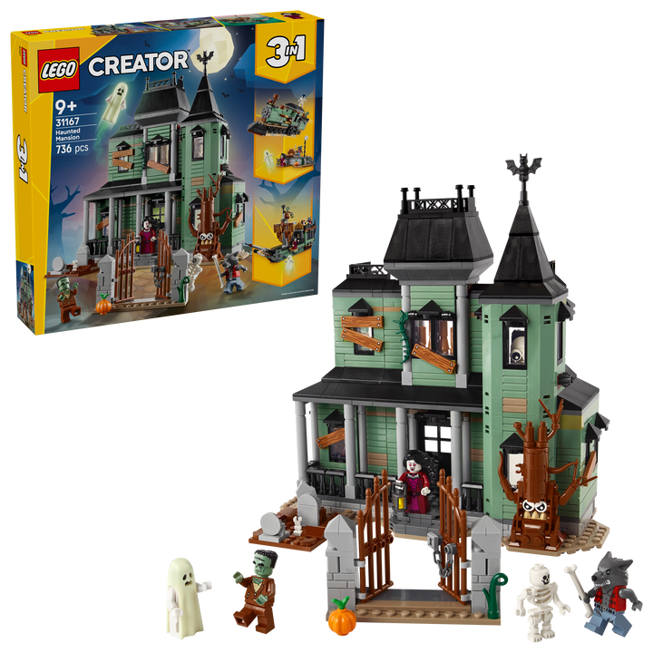 לגו Creator 3in1 - אחוזה רדופת רוחות (31167)-2