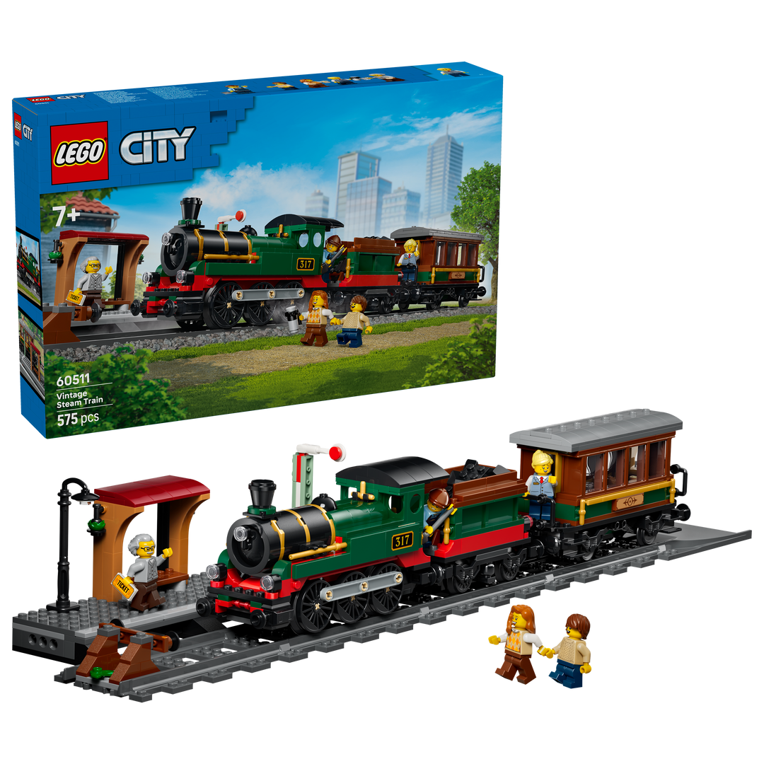 לגו City - רכבת קיטור וינטג' (60511)-2
