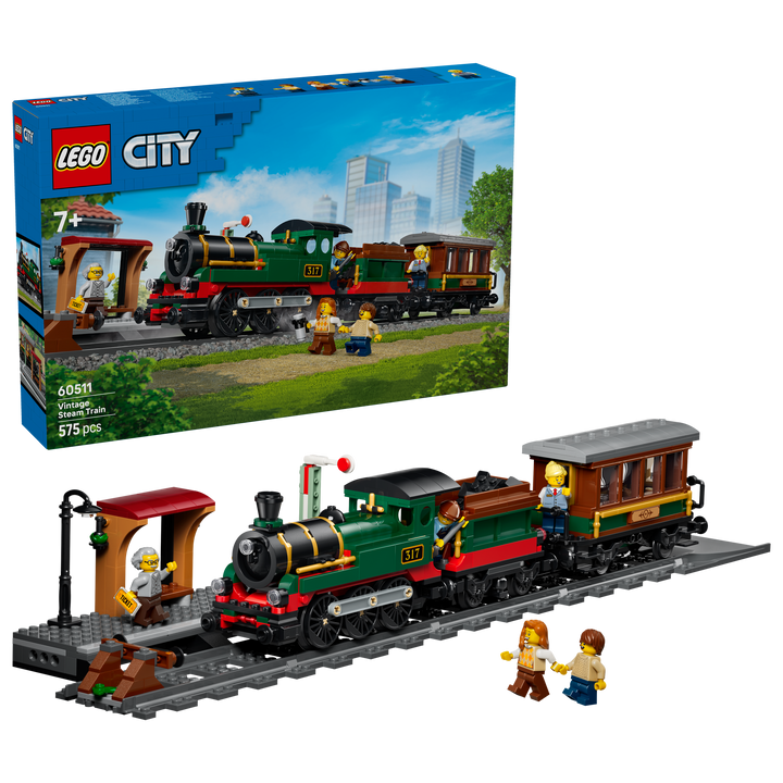 לגו City - רכבת קיטור וינטג' (60511)-2