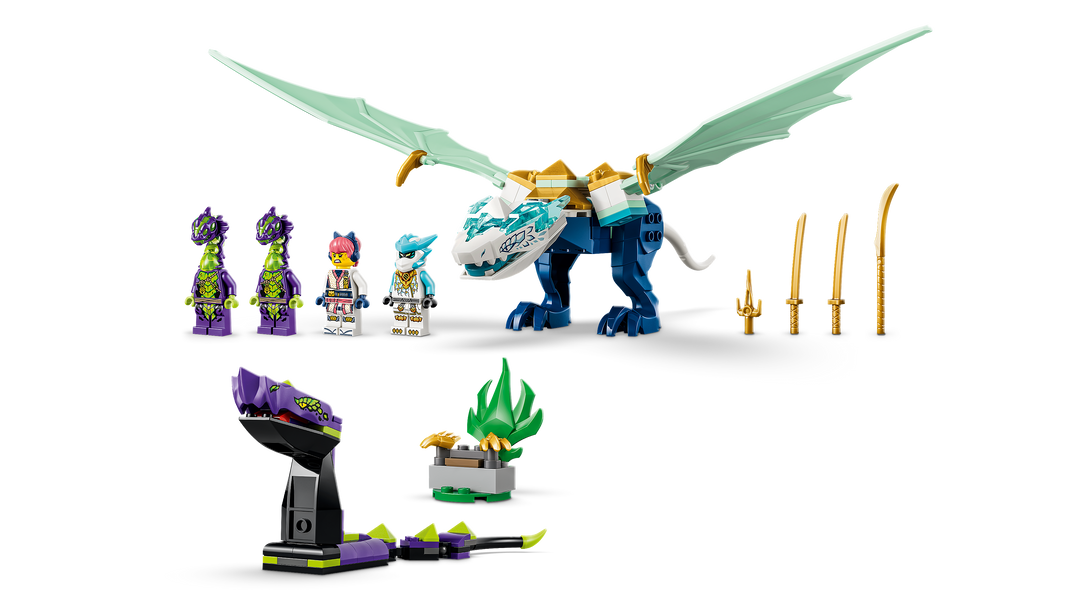 לגו NINJAGO® - קרב דרקון הקרח של זאין (71865)-3